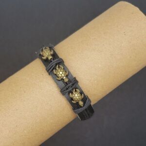 Vegan leather Turtle Adjustable Bracelet